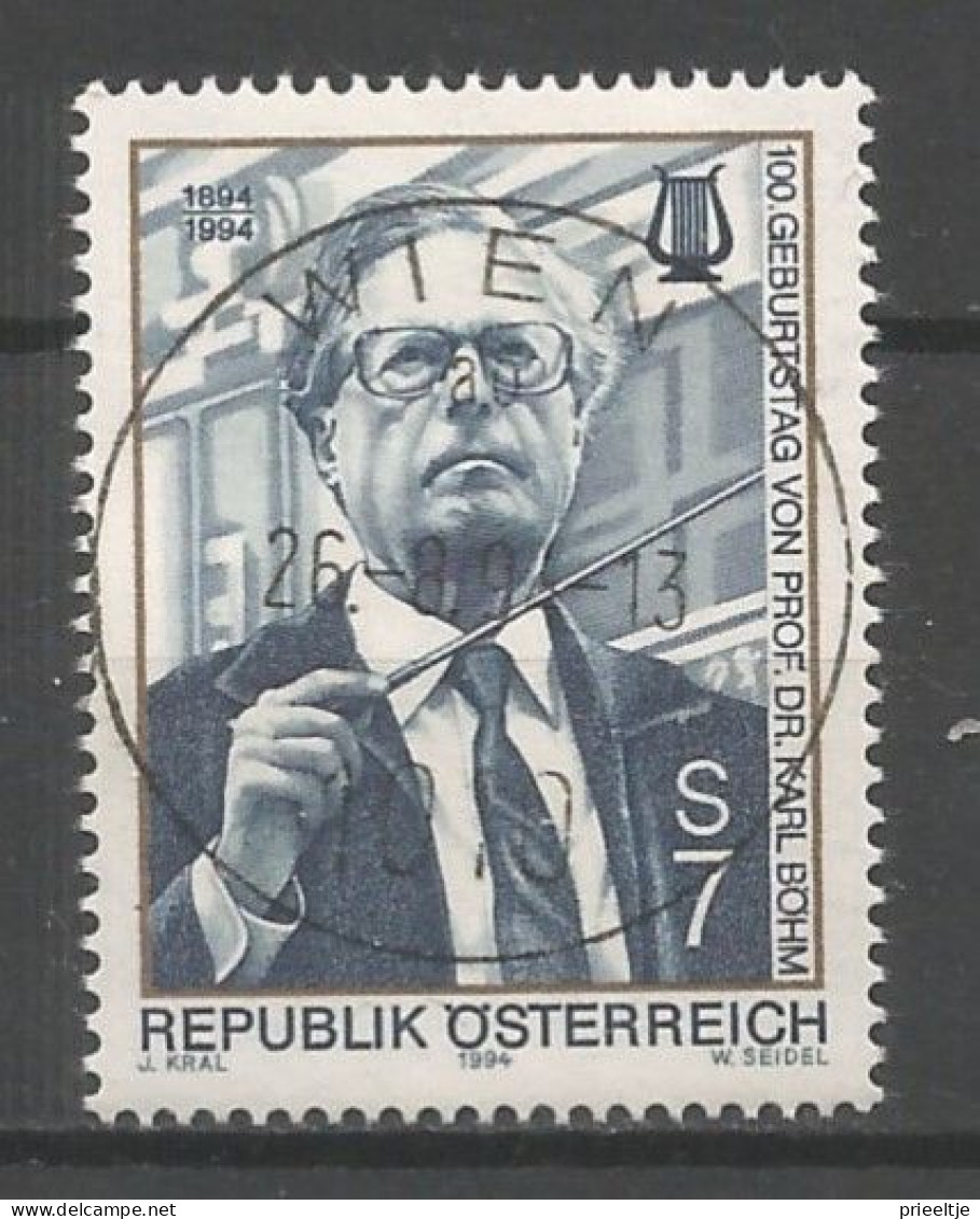 Austria - Oostenrijk 1994  Karl Böhm Centenary Y.T. 1963 (0) - Gebraucht