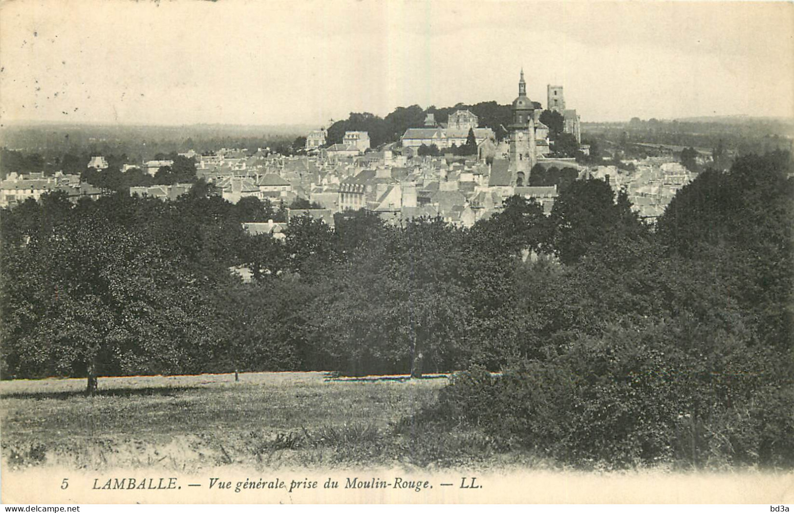 22 - LAMBALLE - VUE GENERALE PRISE  DU MOULIN ROUGE - LL - 5 - Lamballe