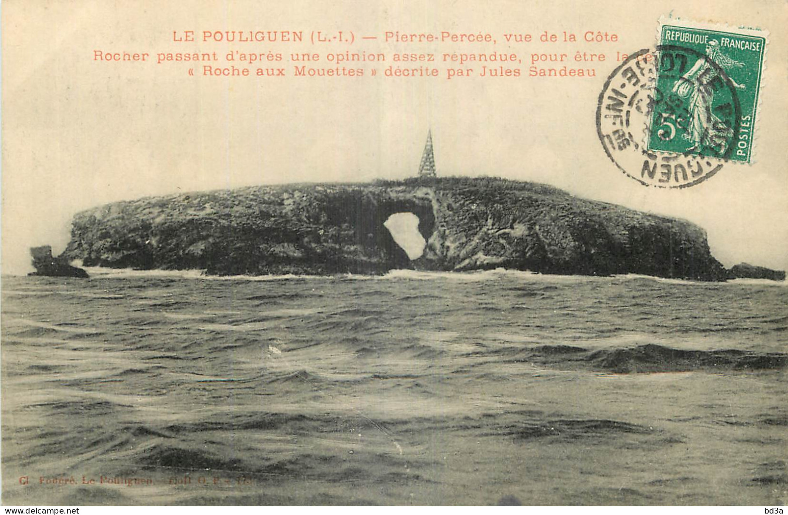 44 - LE POULIGUEN - PIERRE-PERCEE - VUE DE LA COTE - Cl. Fodéré - Le Pouliguen