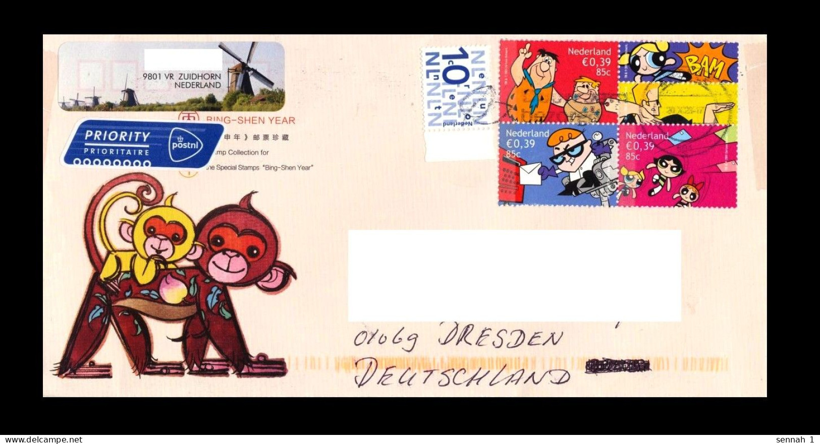 Niederlande / Netherlands: 'Cartoon Network – Tekenfilms, 2001', Mi. 1910+1912+1913; NVPH: 1995+1997+1998 MiF - Used Stamps