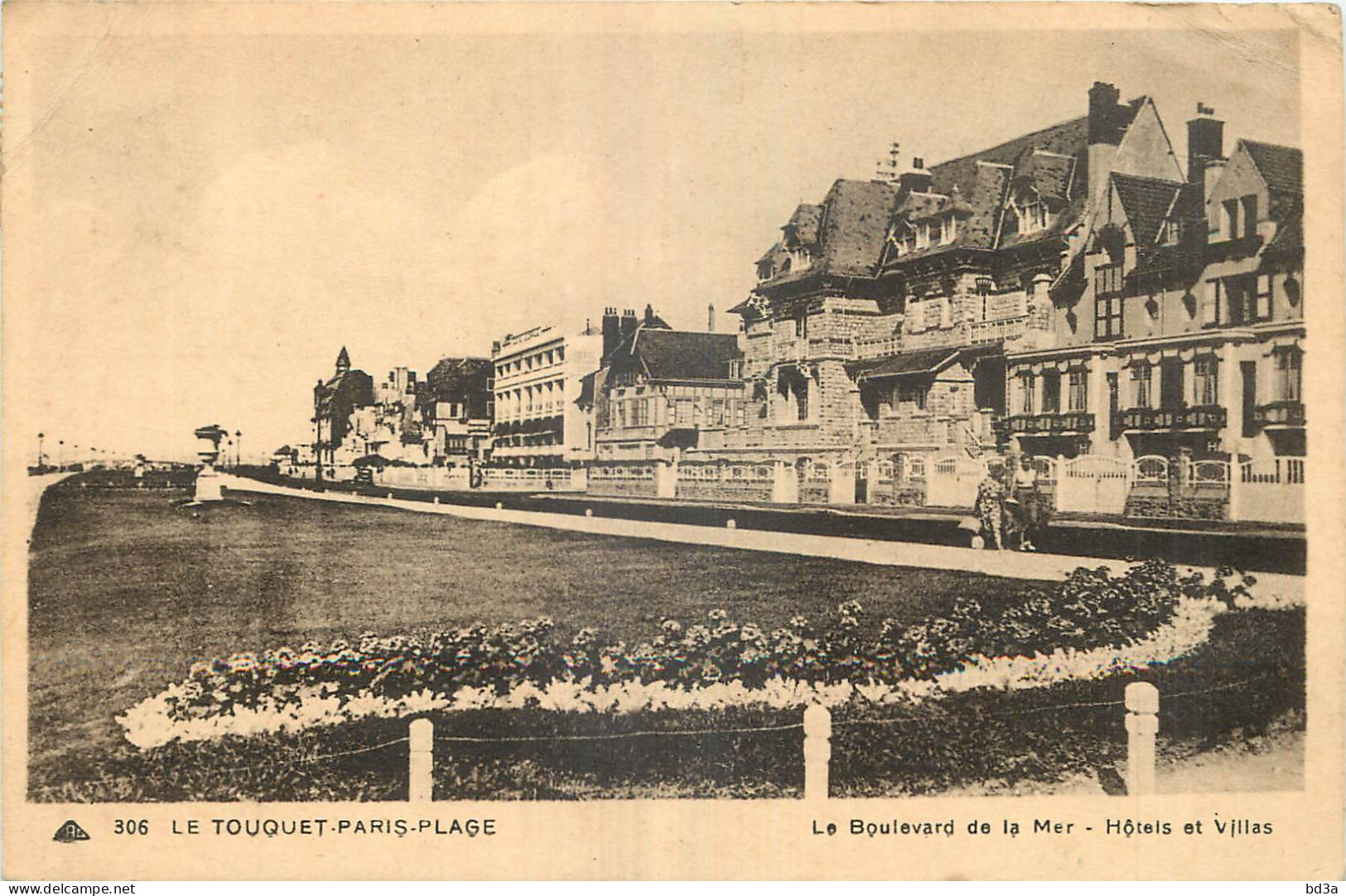 62 - LE TOUQUET PARIS PLAGE - LE BOULEVARD DE LA MER - HOTELS ET VILLAS - Cie Des Arts Photomécaniques - 306 - Le Touquet
