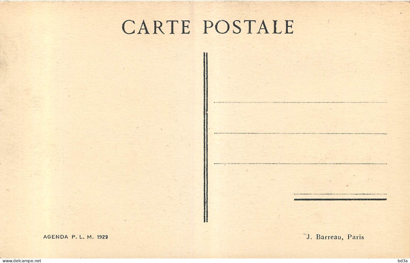 83 - ILE DE PORT CROS - LE CHATEAU FORT ET LE PETIT PORT - AGENDA P.L.M. 1929 - Autres & Non Classés