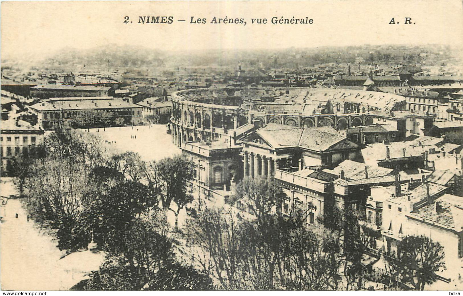 30 - NIMES - LES ARENES  - VUE GENERALE - A.R. - 2 - Nîmes
