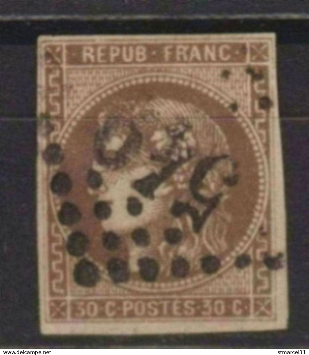 SOLDE NUANCE BRUN N°47 TBE Signé Cote 280€ - 1870 Emisión De Bordeaux
