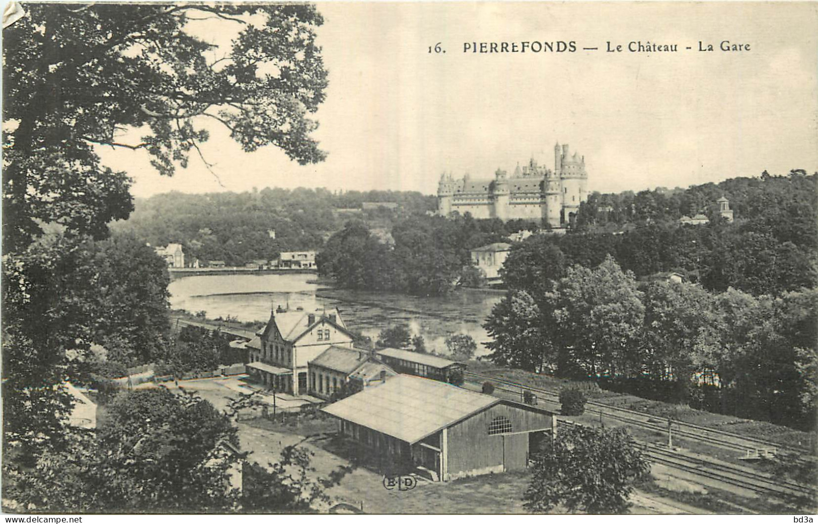  60 - PIERREFONDS - LE CHATEAU - LA GARE - E.L.D. - 16 - Pierrefonds