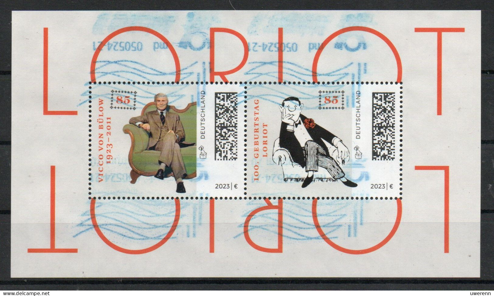 Deutschland 2023. Loriot, Blockausgabe, Mi Block 92 Gestempelt - Used Stamps