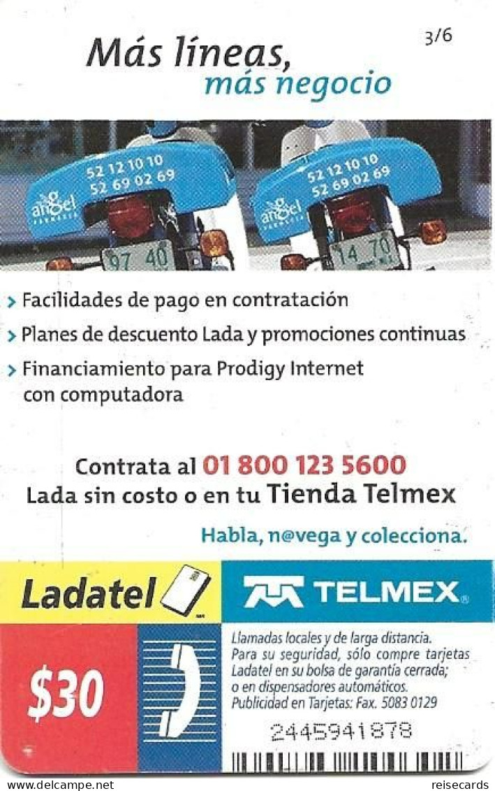 Mexico: Telmex/lLadatel - 2003 Lineas En Crecimiento - México