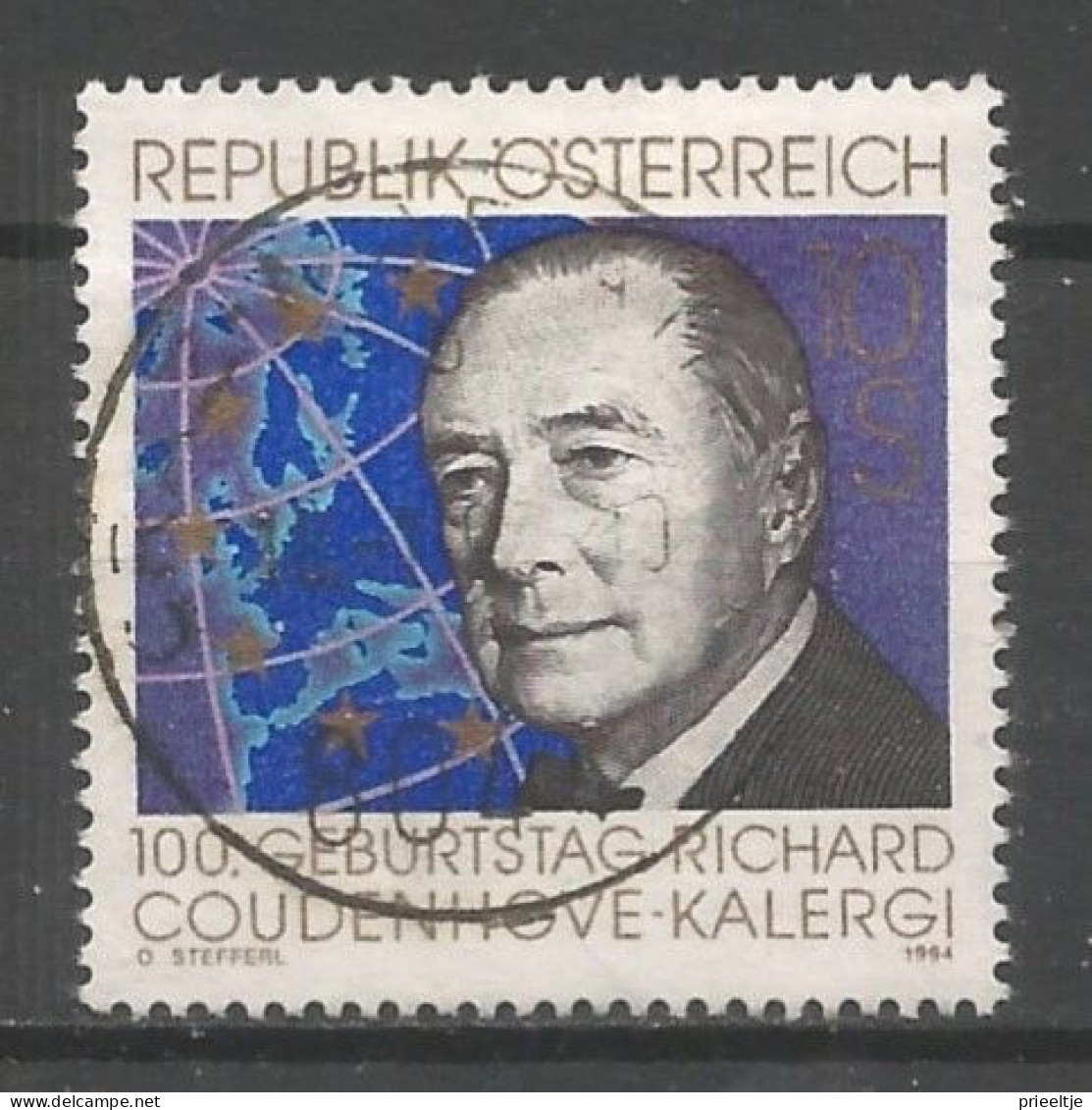 Austria - Oostenrijk 1994 Richard Coudenhove-Kalergi Y.T. 1972 (0) - Used Stamps