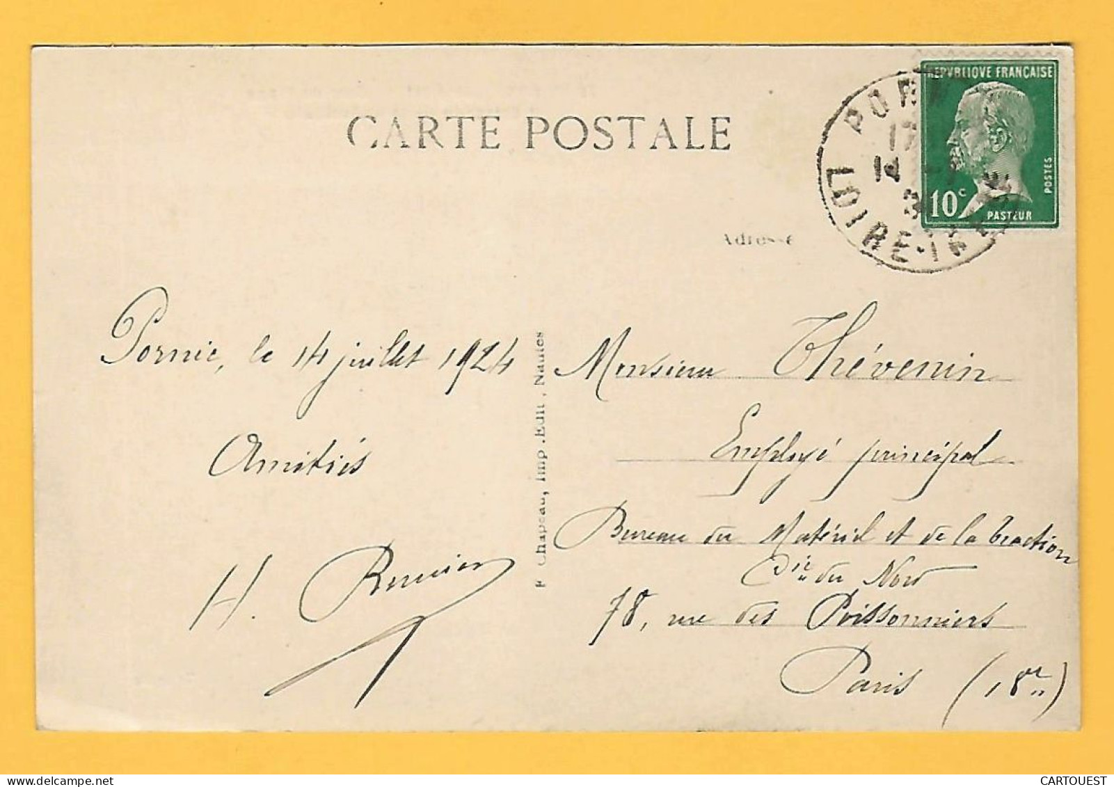 CPA PORNIC - Coin De Plage Et Estacade De La Noëveillard, - 1924 - Pornic
