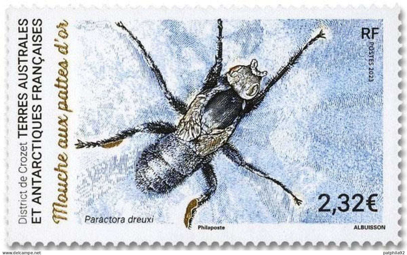 2023_Timbre TAAF N° 1030 Neuf** Mnh Luxe Mouche Aux Pattes D'or. - Unused Stamps