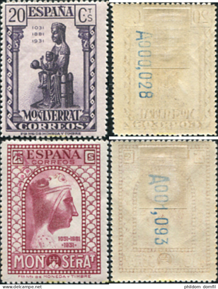 730325 HINGED ESPAÑA 1931 9 CENTENARIO DEL MONASTERIO DE MONTSERRAT - Unused Stamps