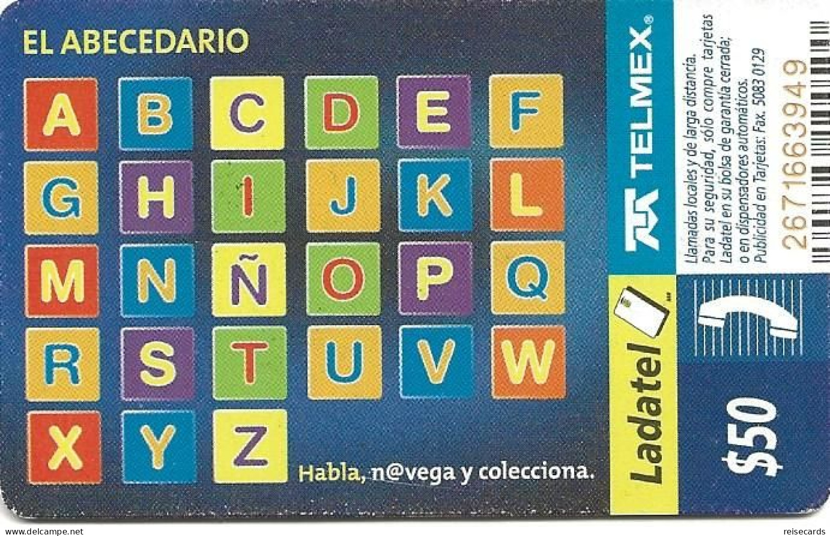 Mexico: Telmex/lLadatel - 2003 El Abecedario - Messico