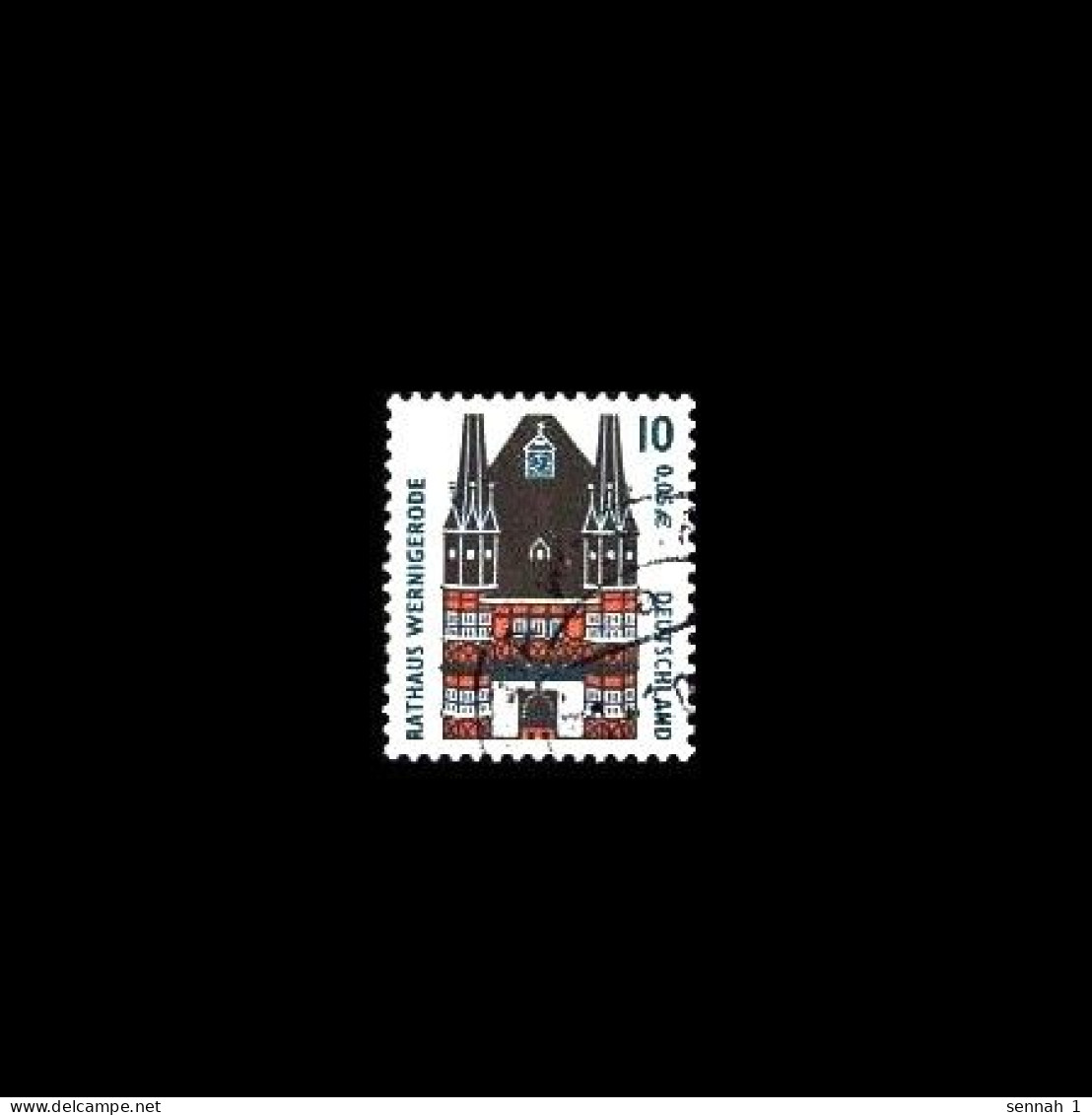 Bund / Germany: 'Sehenswürdigkeiten – Rathaus Wernigerode, 2000' / 'Town Hall', Mi. 2139A; Yv. 1972; Sc. 1838 Oo - Used Stamps