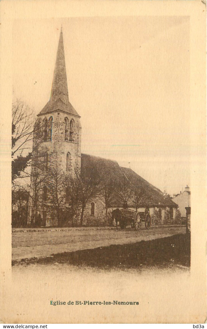 77 -   SAINT PIERRE LES NEMOURS - EGLISE - Saint Pierre Les Nemours