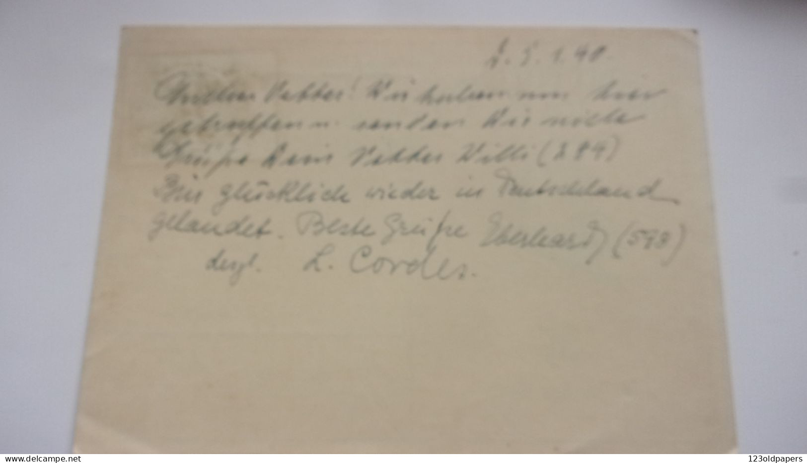 WWII Tag Der Briefmarke 1940 Entwertet WHW BERLIN CHARLOTTENBURG 2 CASQUE BAIONNETTE RDF SAMMLERGRUPPEN AIGLE PROPAGANDE - Andere & Zonder Classificatie