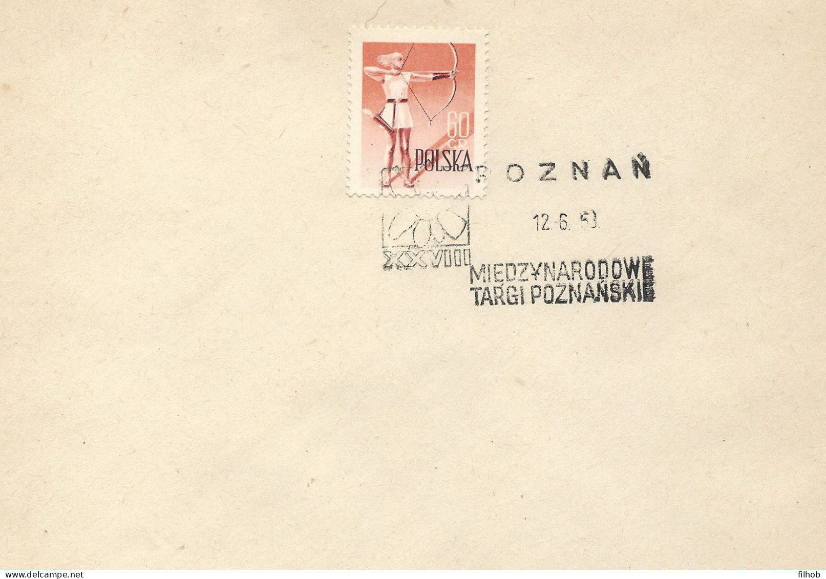 Poland Postmark D59.06.12 POZNAN.02kop: Trade Fair - Postwaardestukken