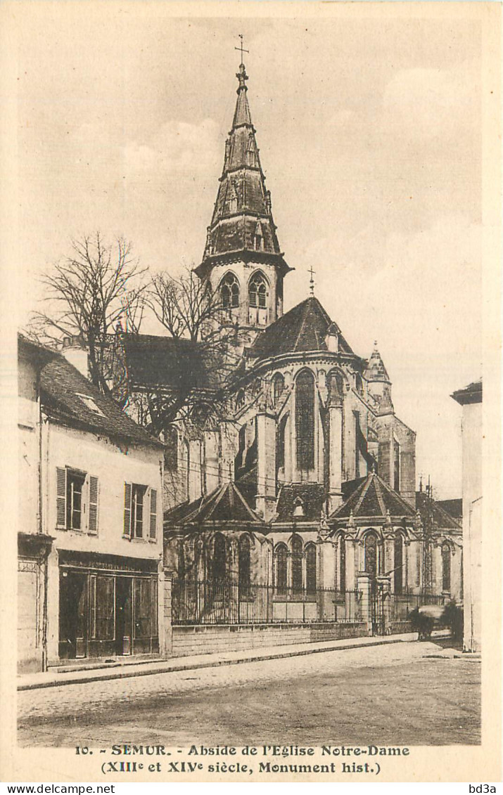 21 - SEMUR - ABSIDE DE L'EGLISE - Semur