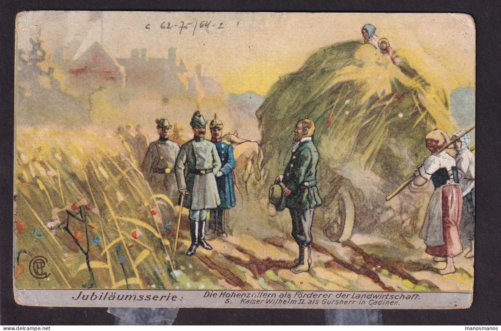 237/41 - CANTONS DE L'EST - Carte En Feldpost Cachet Allemand AMEL (Kreis Malmedy) 1915 Vers Le Soldat Servais - Otros & Sin Clasificación