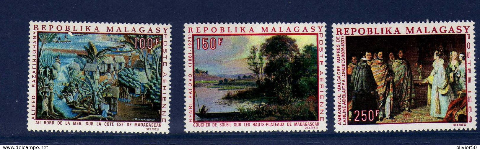Madagascar - P A - Tableaux - Evenements - Artistes Malgaches - Neufs** -MNH - Obervolta (1958-1984)