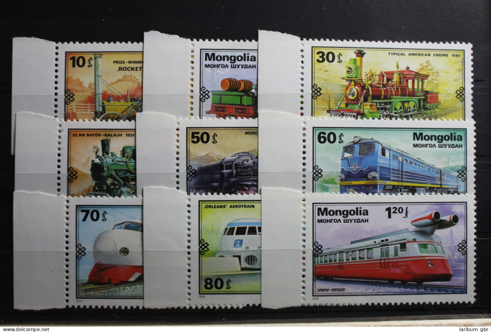 Mongolei 1234-1242 Postfrisch Eisenbahn #RY095 - Mongolia
