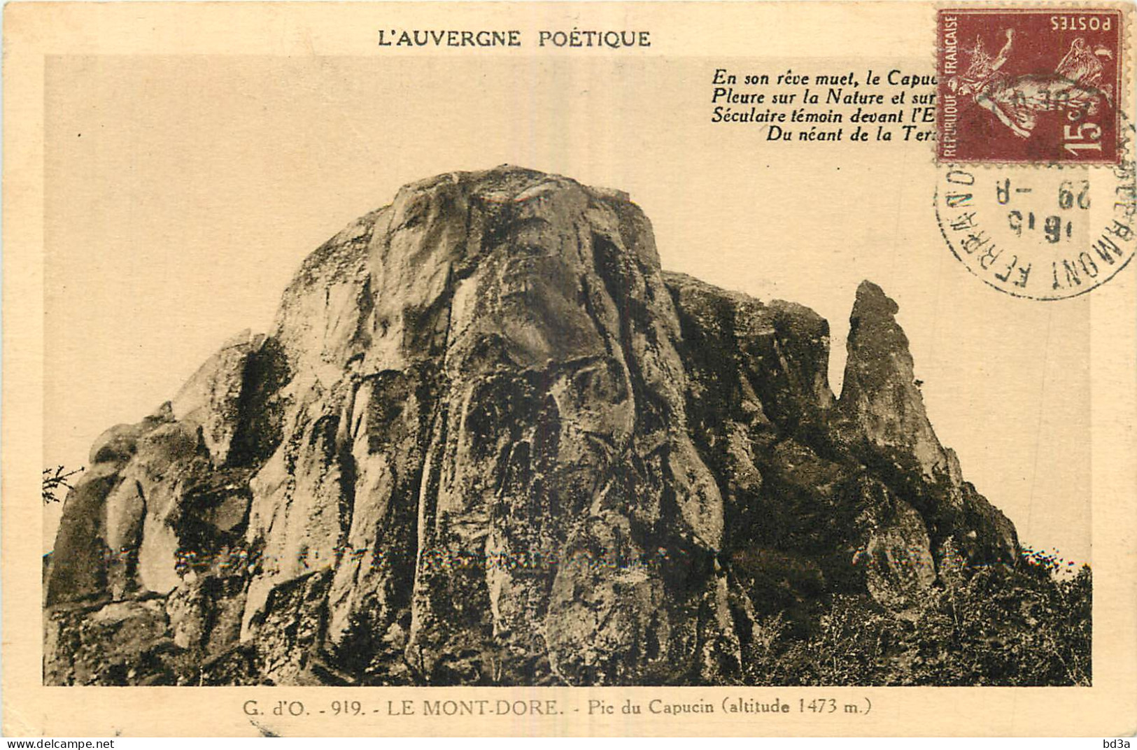 63 - LE MONT DORE - PIC DU CAPUCIN - Le Mont Dore