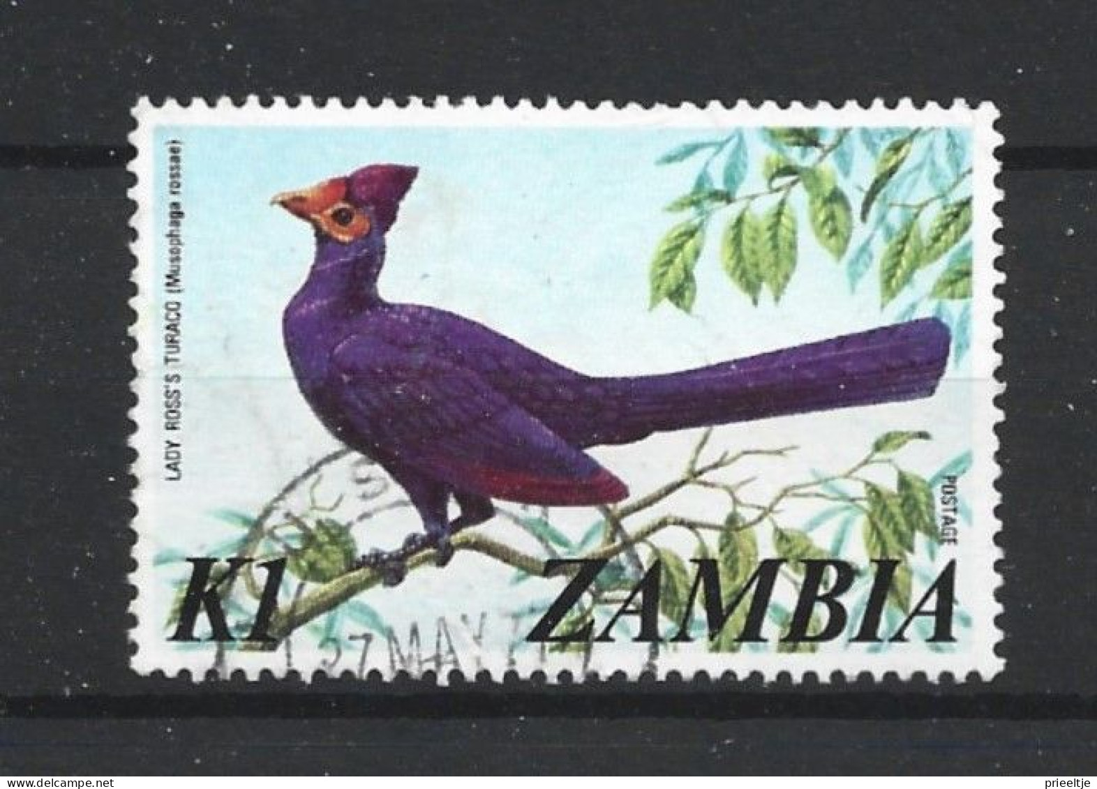 Zambia 1975 Lady Ross's Touraco Y.T. 145 (0) - Zambie (1965-...)