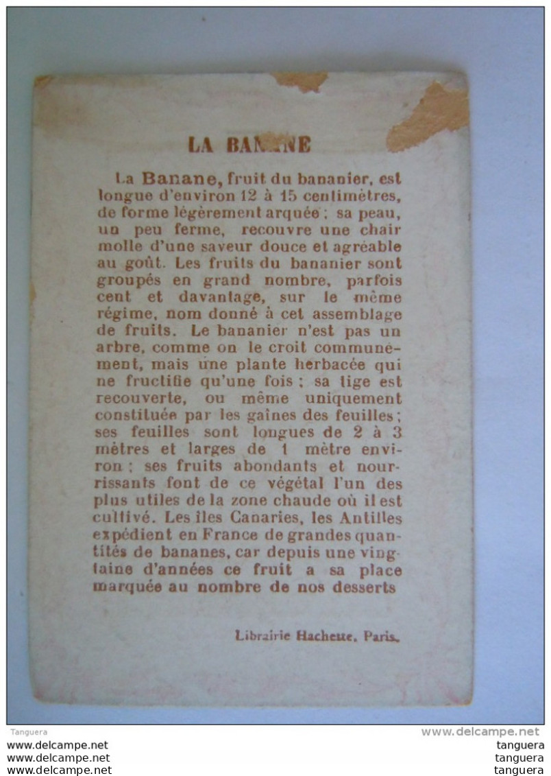 Chromo La Banane Librairie Hachette Paris - Autres & Non Classés