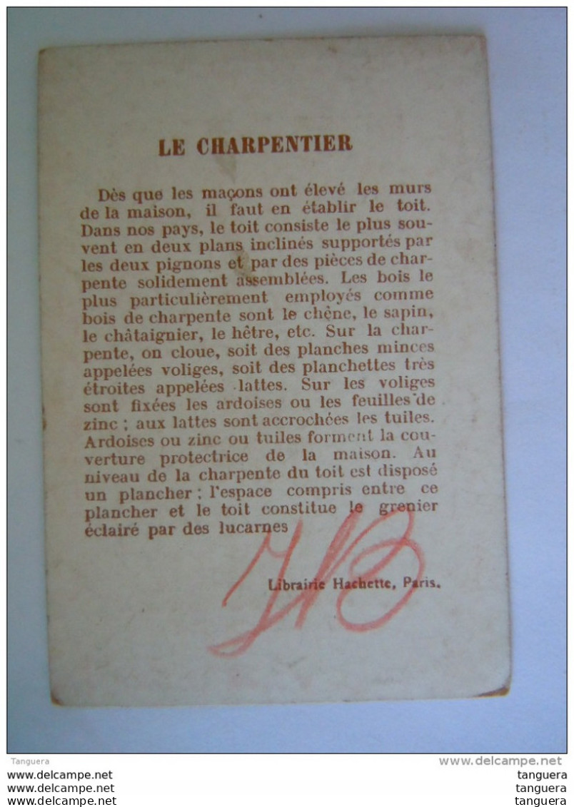 Chromo Le Charpentier Librairie Hachette Paris - Other & Unclassified