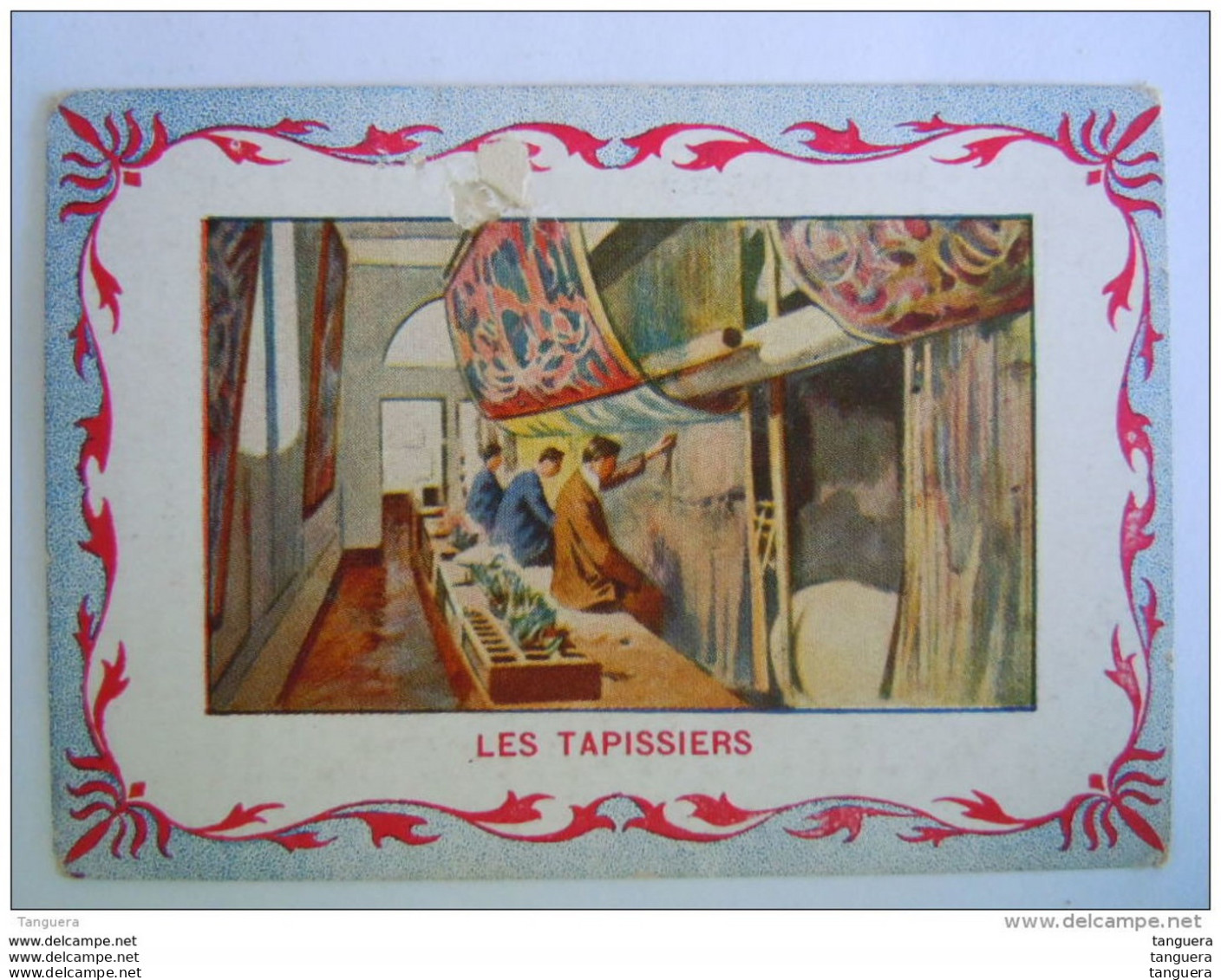 Chromo Les Tapissiers Librairie Hachette Paris Abimé Beschadigd - Other & Unclassified
