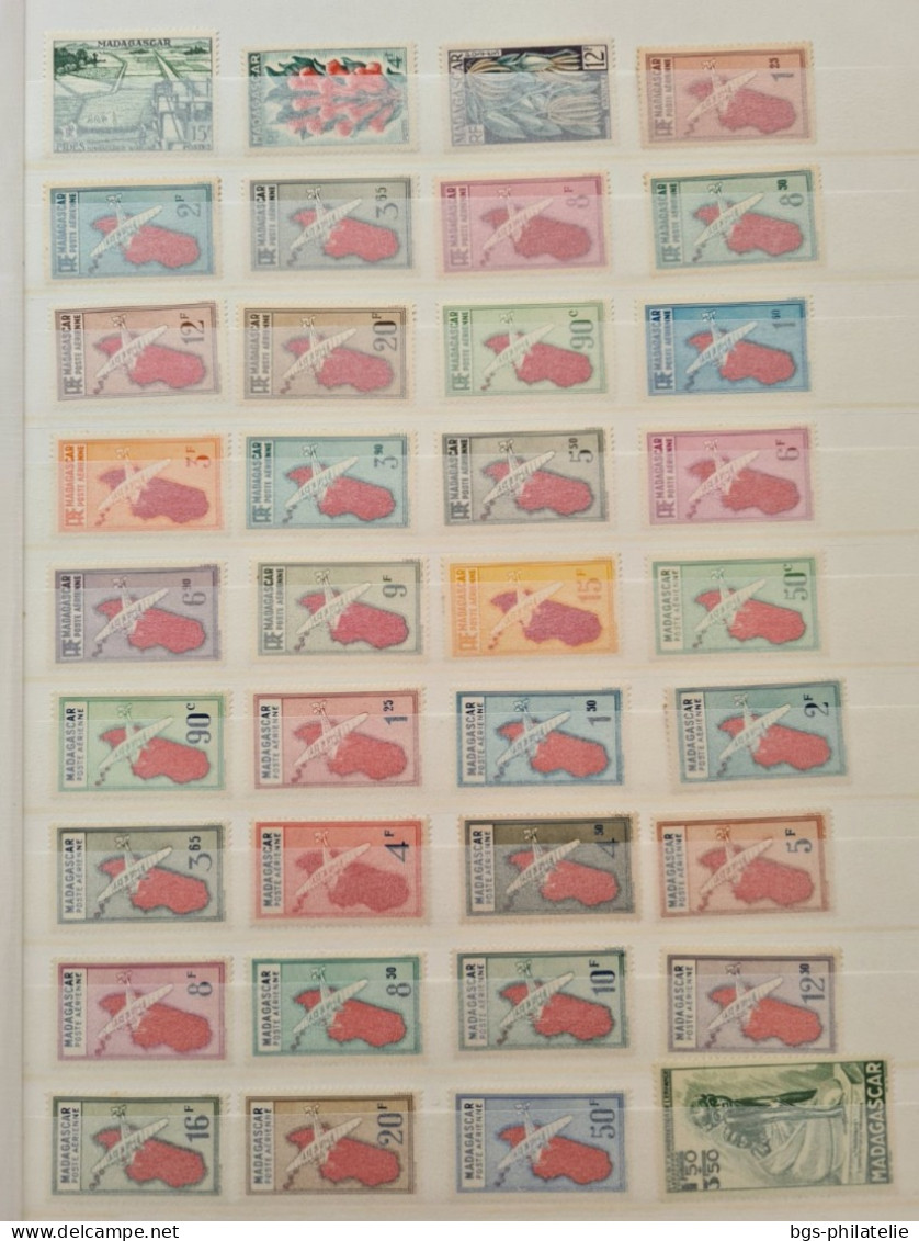 Collection de timbres de colonies Françaises neufs ** et neufs * .