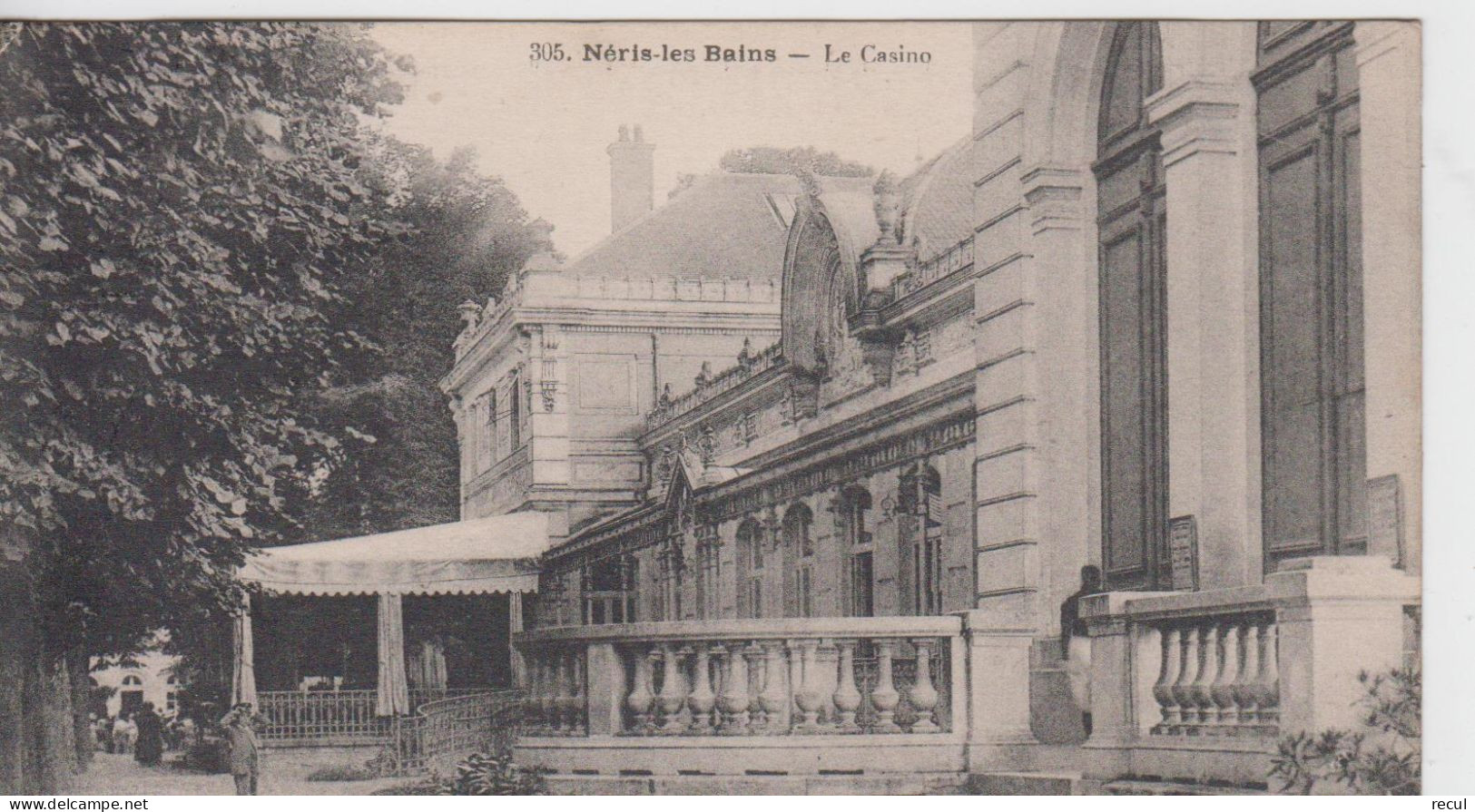 ALLIER-305 - NERIS Les BAINS - Le Casino  ( Timbre à Date De 1927 ) - Neris Les Bains