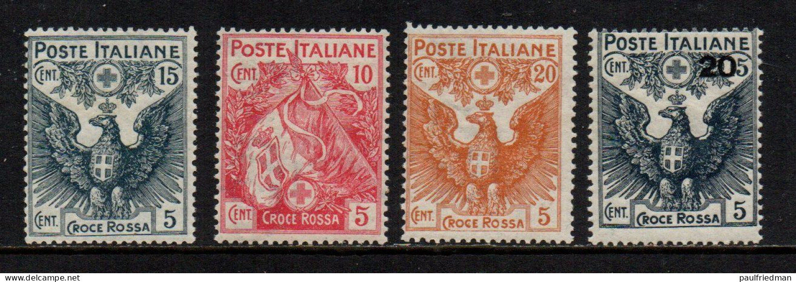 Regno 1915-16 - Pro Croce Rossa - Nuovi Gomma Integra - MNH** - Ungebraucht