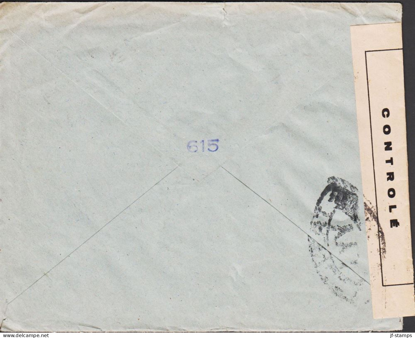 1945. REP. FRANCAISE. Pair 2 F Iris On Censored Cover To Zürich, Suisse Cancelled DONES 28 10... (Michel 663) - JF545775 - Brieven En Documenten