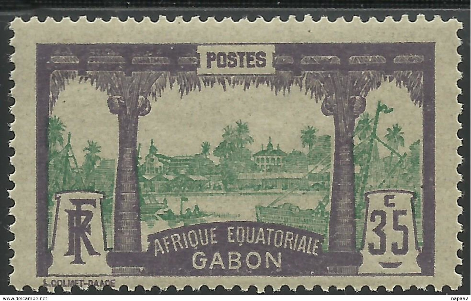GABON 1911 YT 58** MNH - Unused Stamps