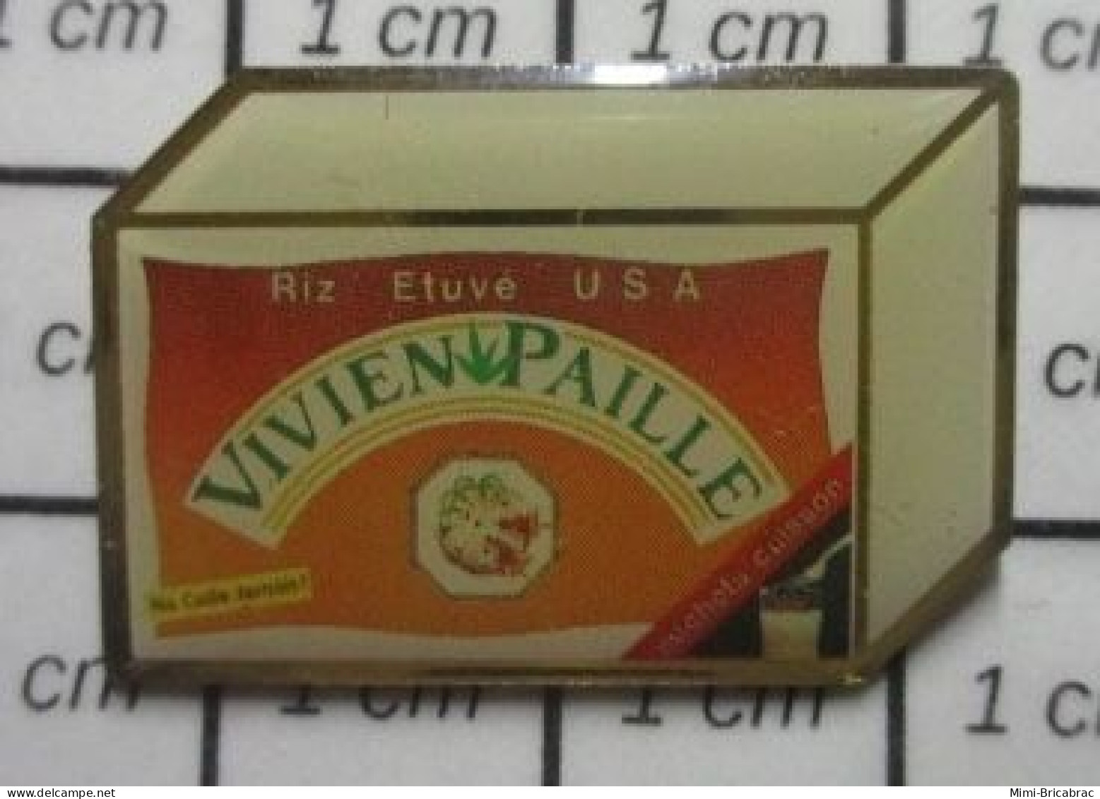2917 Pin's Pins / Beau Et Rare / ALIMENTATION / RIZ ETUVE DES USA VIVIEN PAILLE - Lebensmittel