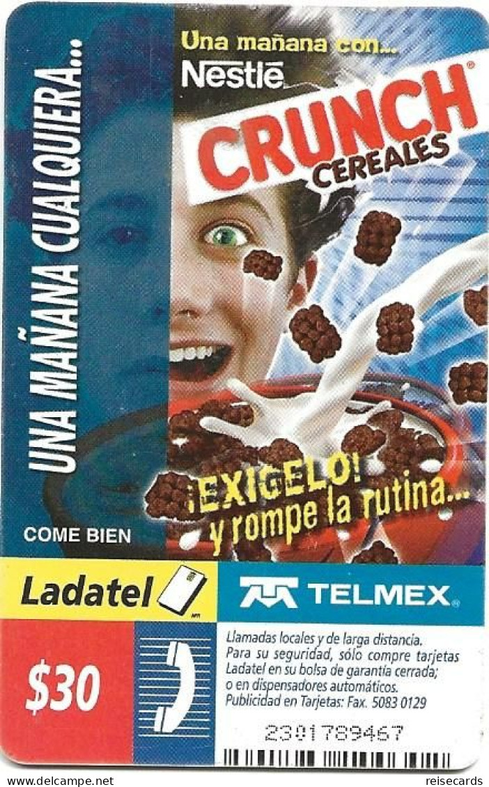Mexico: Telmex/lLadatel - 2002 Nestlé, Crunch Cereales - Mexiko