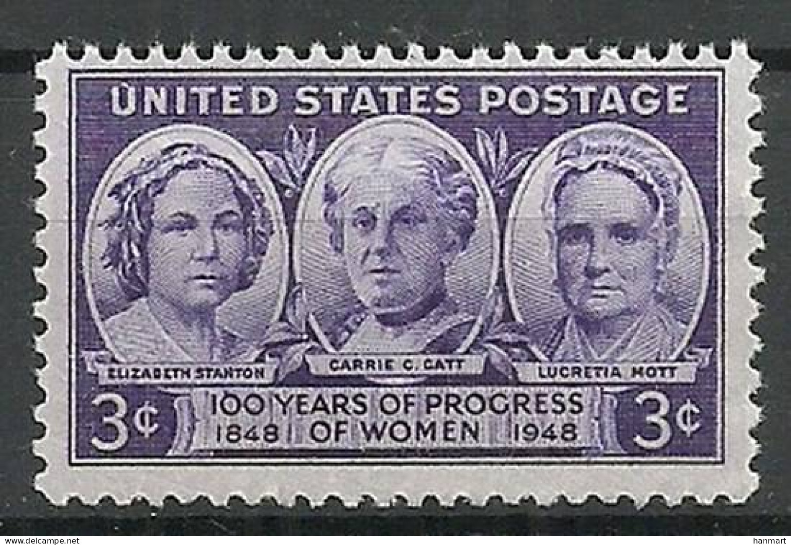 United States Of America 1948 Mi 571 MNH  (ZS1 USA571) - Femmes Célèbres