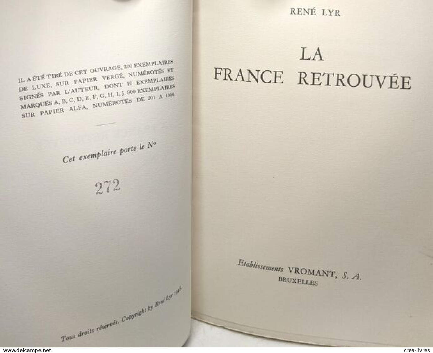 La France Retrouvée - édition Numérotée 272 - Biografie