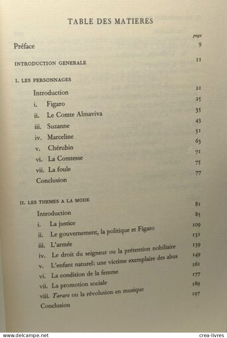 Le Mariage De Figaro: Essai D'interprétation - Oxford University Studies In The Enlightenment Band 173 - Other & Unclassified