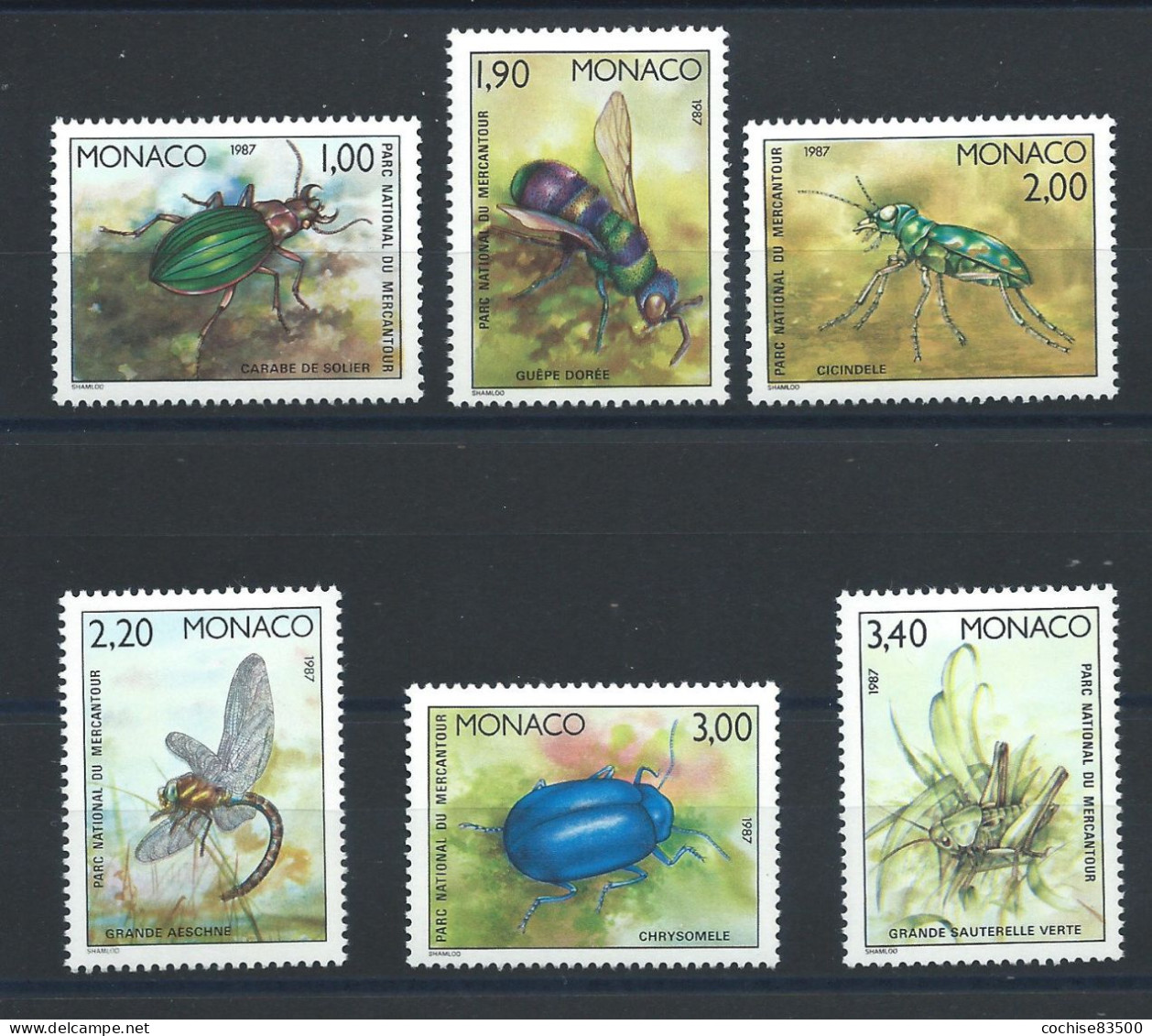 Monaco N°1567/72** (MNH) 1987 - Faune "Insectes" - Ongebruikt