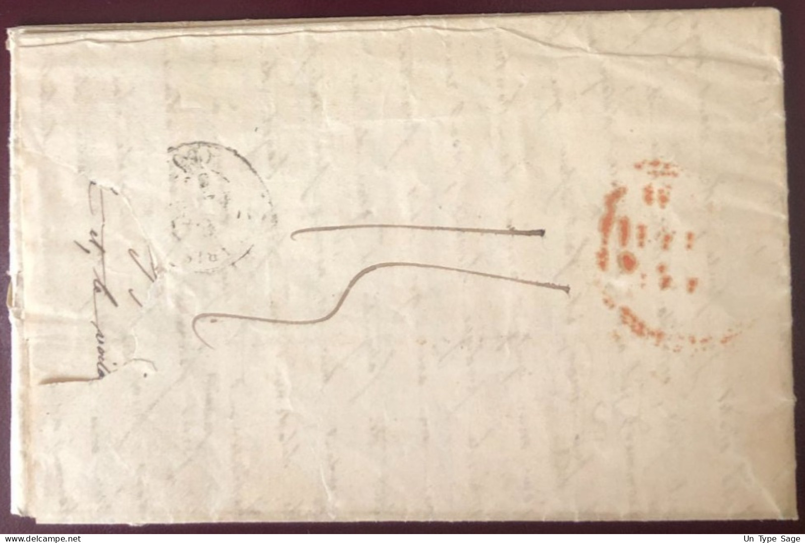 Etats-Unis, Cachet BR. PACKET / BOSTON 28.2.1851 Sur Lettre De Lunel, France Pour Philadelphie - (C154) - Poststempel