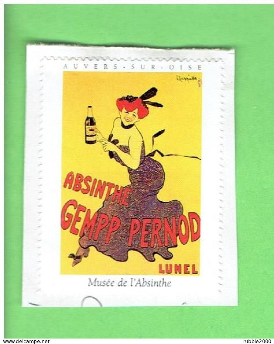 VIGNETTE ABSINTHE GEMPP PERNOD A LUNEL MUSEE DE L ABSINTHE A AUVERS SUR OISE - Autres & Non Classés