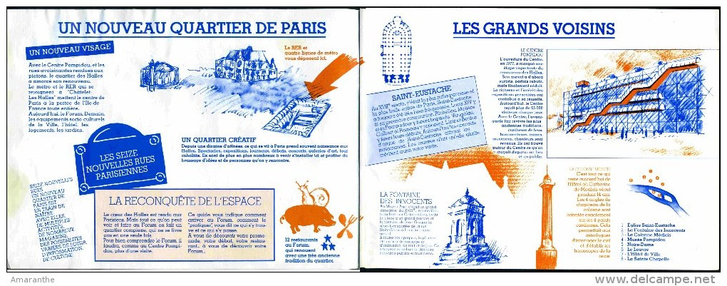 PARIS Ancien Guide Du Forum Des Halles (voir 8 Scans) - Dépliants Touristiques