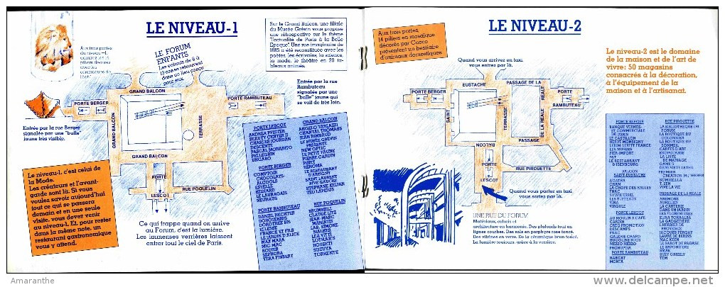 PARIS Ancien Guide Du Forum Des Halles (voir 8 Scans) - Dépliants Turistici