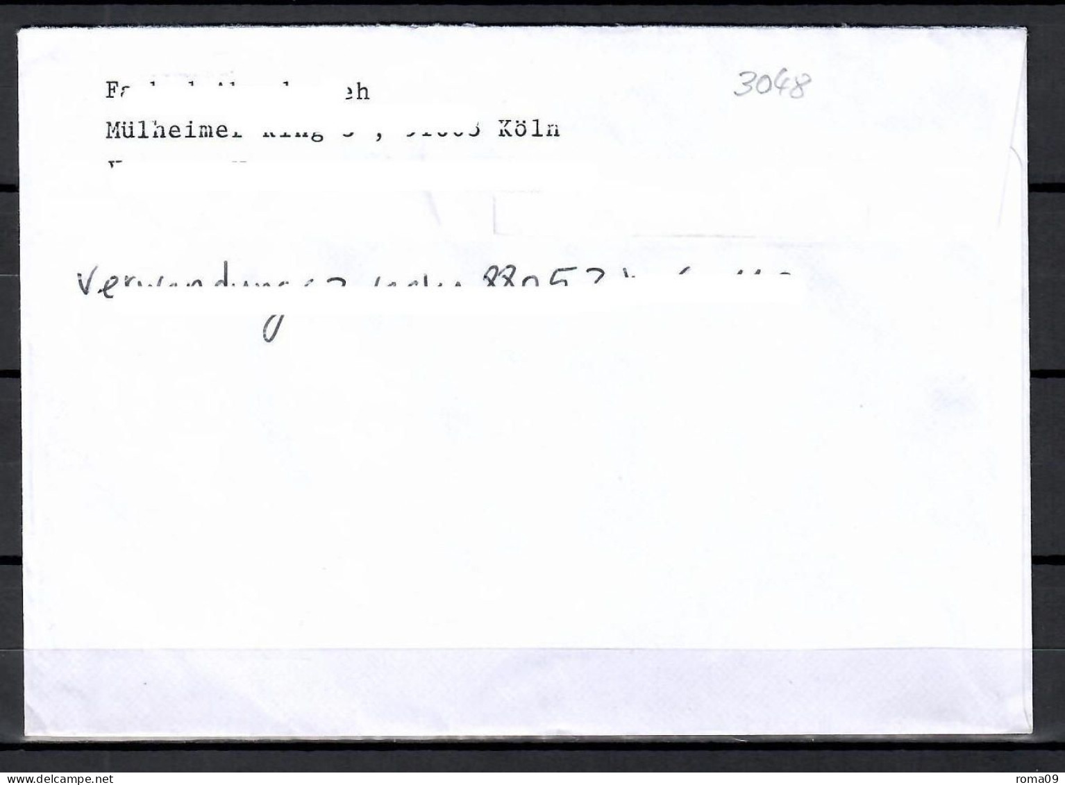 MiNr. 3043; Blumen: Kaiserkrone, Auf Portoger. Brief Von BZ 51 Nach Halle; B-1159 - Briefe U. Dokumente