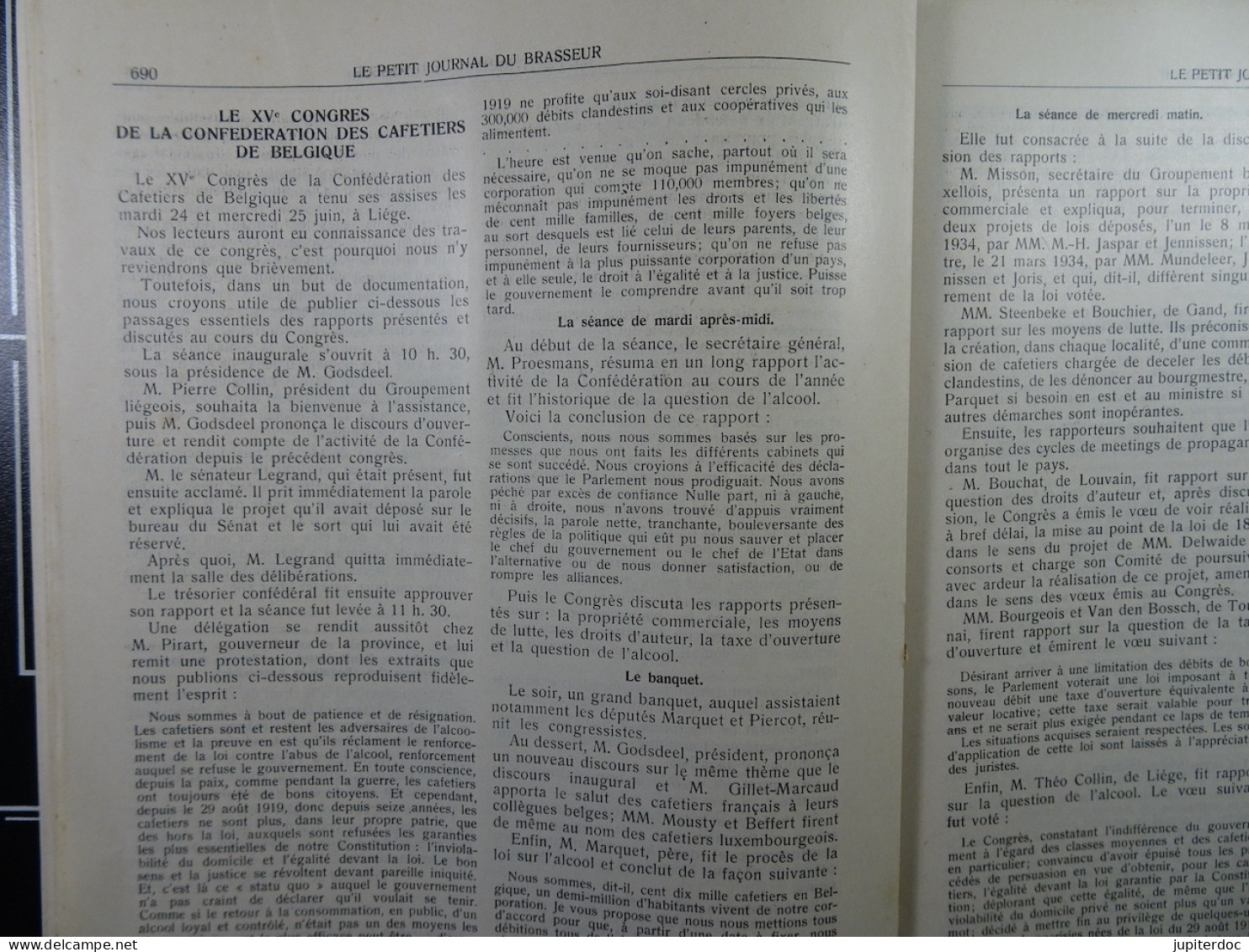 Le Petit Journal Du Brasseur N° 1832 De 1935 Pages 678 à 700 Brasserie Belgique Bières Publicité Matériel Brassage - 1900 - 1949