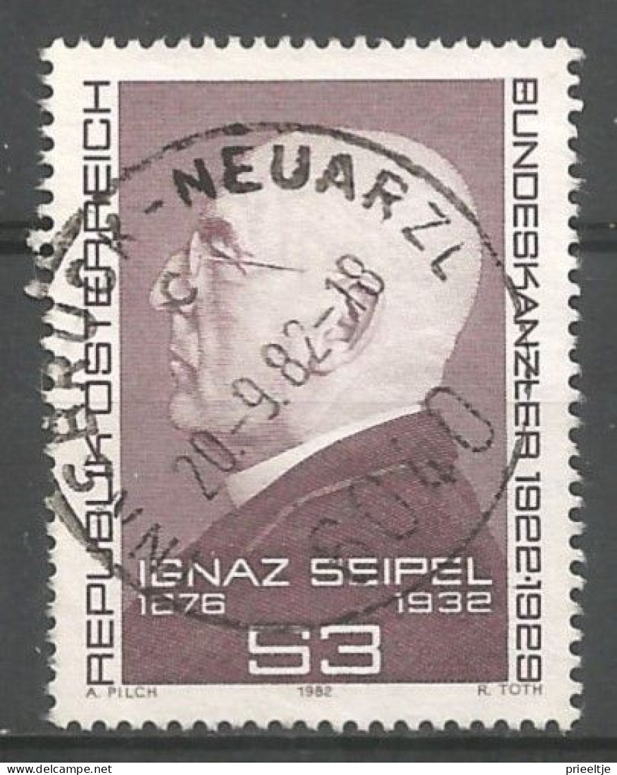 Austria - Oostenrijk 1982 I. Seipel Y.T. 1542 (0) - Usati