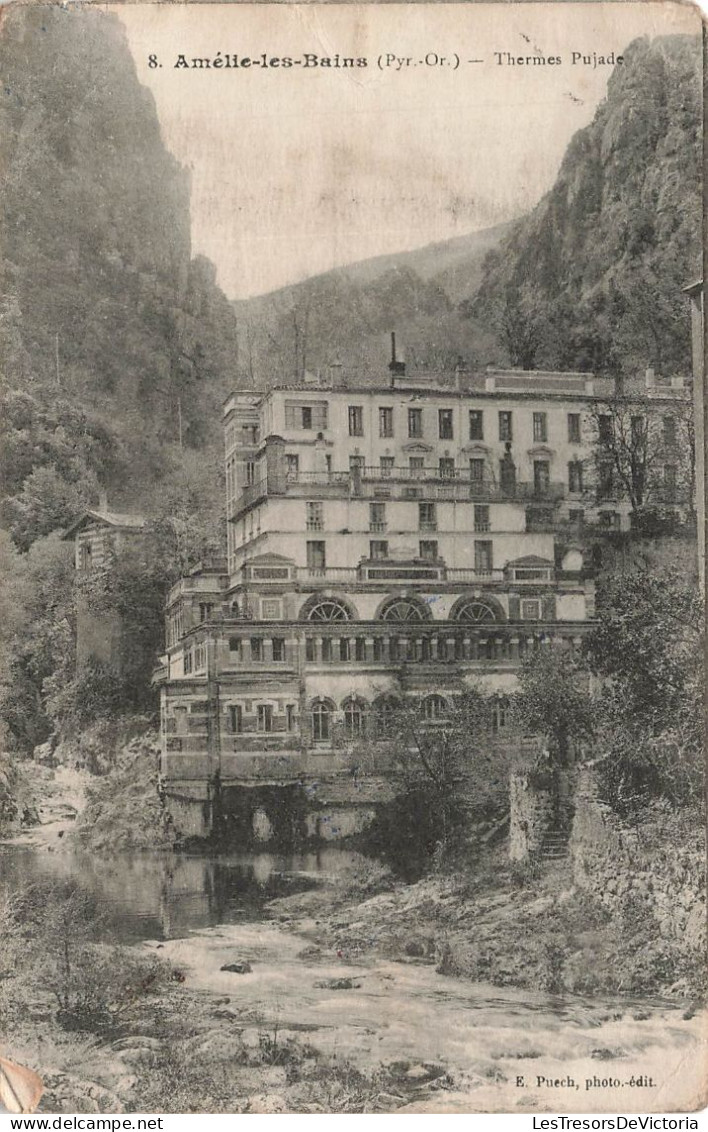 FRANCE - Amélie Les Bains - Thermes Pujade - Carte Postale Ancienne - Amélie-les-Bains-Palalda