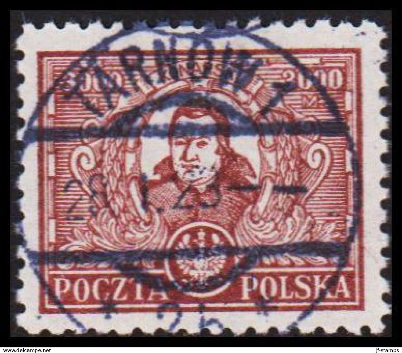 1923. POLSKA.  KONARSKI 3000 M. Luxus Cancel TARNOW 28 1 23.  (Michel 183) - JF545900 - Used Stamps