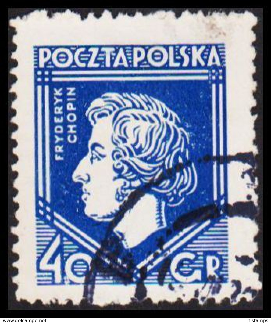 1927. POLSKA.  CHOPIN 40 GR.  (Michel 244) - JF545906 - Oblitérés